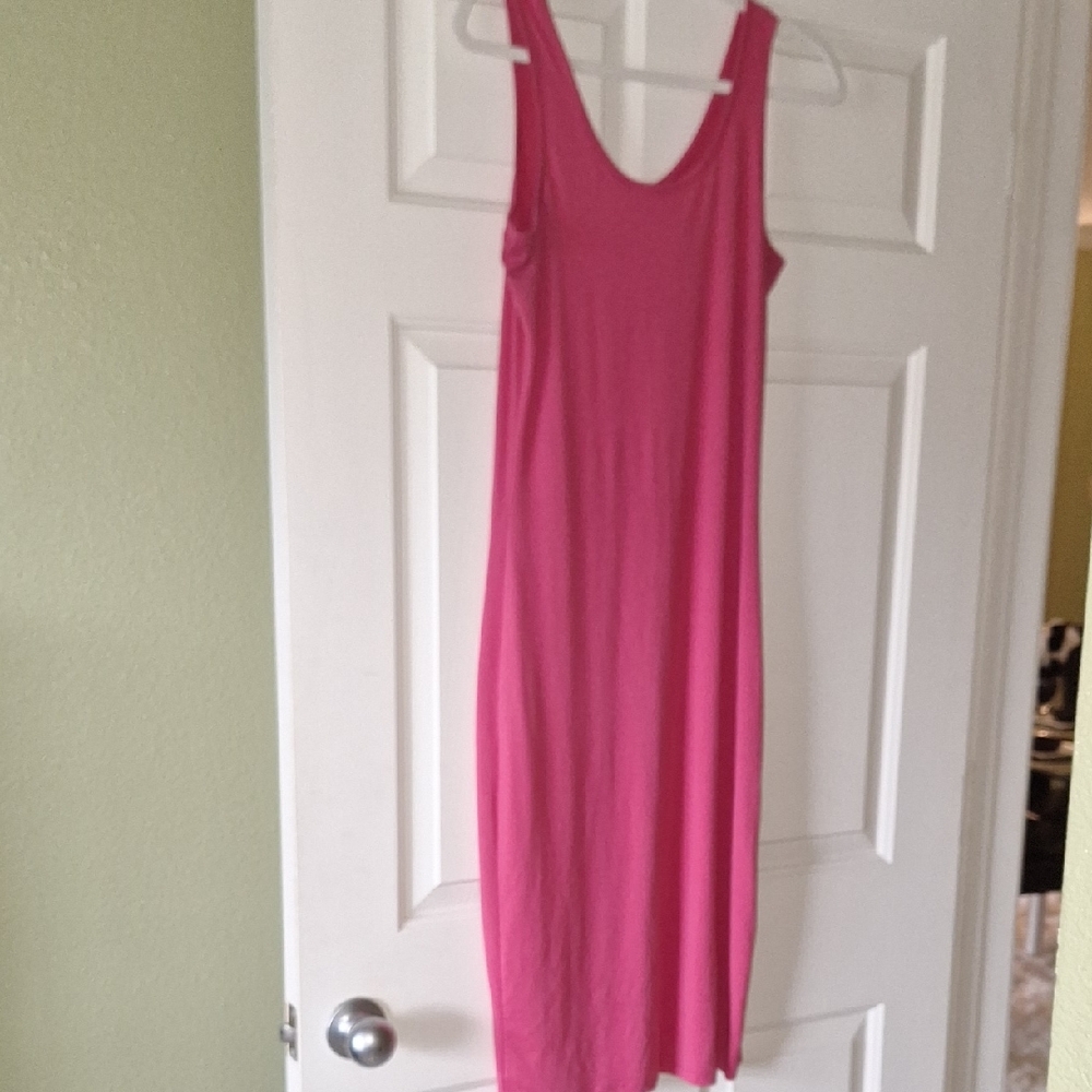 Doublju Vibrant Pink Midi Dress